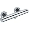 Robinet de douche avec leviers thermostatiques en laiton, PAR, finition chrome poli, en laiton Kibath