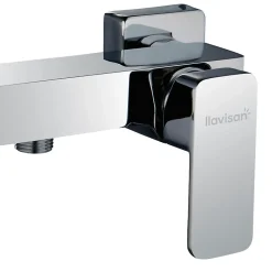 Robinet de douche monocommande CHE avec finition chromée brillante en laiton Kibath