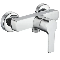 Robinet de douche monocommande PIN avec finition chromée brillante en laiton Kibath