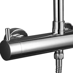 Robinet de douche monocommande TOR avec finition chromée brillante en laiton Kibath