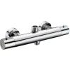 Robinet de douche thermostatique à effet froid, finition chrome brillant, en laiton Kibath