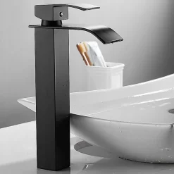 Robinet De Lavabo Calani Lotus High Black