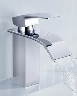 Robinet de Lavabo Cascade, Mitigeur de Lavabo, CECIPA MAX Robinet de Salle de Bain, Lave-mains Monocommande