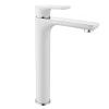 Robinet de lavabo de haute qualité Robinet de Salle de bain 4025CW en blanc/chrome brillant