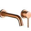 Robinet de lavabo encastré REA Lungo Long brushed copper + box