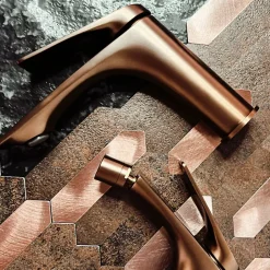 Robinet De Lavabo Rea Avalon Low Brush Copper