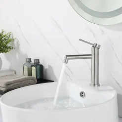 Robinet de lavabo REA Foss nickel brush low