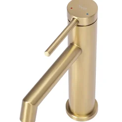 Robinet De Lavabo Rea Js-B310Bg Foss Low Brush Gold