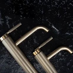 Robinet De Lavabo Rea Js-B348-1Bg Argon High Brush Gold
