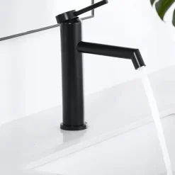 Robinet De Lavabo Rea Js-B310B Foss Low Black