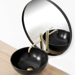 Robinet de lavabo REA Lugano slim gold high