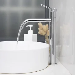 Robinet de lavabo REA Lugano slim chrome high