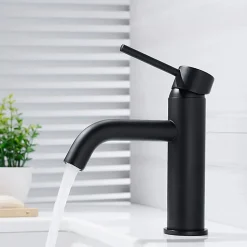 Robinet de lavabo REA Lungo black low