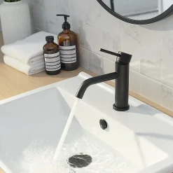 Robinet de lavabo REA Lungo black low