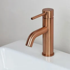 Robinet de lavabo REA Lungo brushed copper low