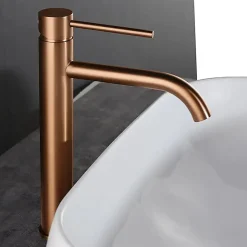 Robinet de lavabo REA Lungo brushed copper high