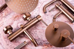 Robinet de lavabo REA Lungo brushed copper high