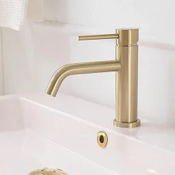 Robinet de lavabo REA Lungo lungo gold brush