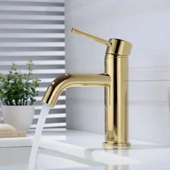 Robinet de lavabo REA Lungo gold low