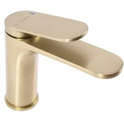 Robinet De Lavabo Rea Marco Low Brush Gold
