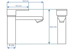Robinet de lavabo REA Mayson gold low