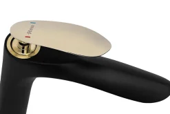 Robinet de lavabo REA Orbit black gold low