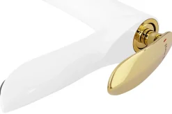 Robinet de lavabo REA Orbit white gold low