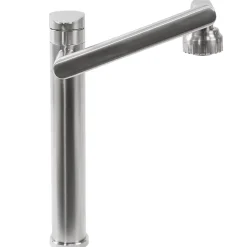 Robinet de lavabo REA Paco brushed nickel high