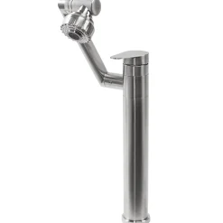 Robinet de lavabo REA Paco brushed nickel high