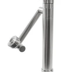 Robinet de lavabo REA Paco brushed nickel high