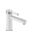 Robinet de lavabo REA Polo white chrome low