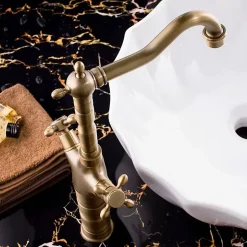 Robinet de lavabo REA Rustico antique gold