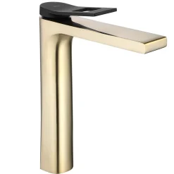 Robinet de lavabo REA Soul gold mat black high