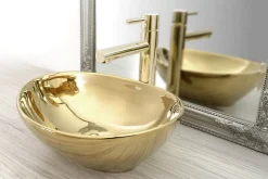 Robinet de lavabo Rea Tess Gold high