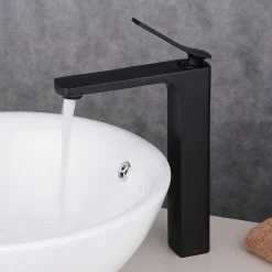 Robinet de lavabo surélevé pour Vasque Noir