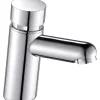 Robinet de lave-mains eau froide chromé Edouard Rousseau Temporise push