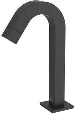 Robinet de lave-mains noir Essebagno Quartos