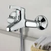 Robinet de salle de bain mitigeur bagnoire et douche en laiton chromé