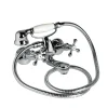 Robinet Extérieur De Baignoire Ancien Vintage Avec Boutons En Croix Chromés - Narciso