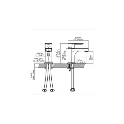 Robinet lave-mains - Mitigeur eau chaude et eau froide GRIFO