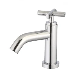 Robinet lave-mains chromé H 14.2 cm - Croce - eau froide uniquement