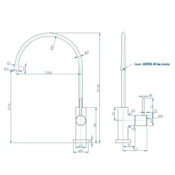 Robinet lave-mains chrome eau froide Essebagno Diwo