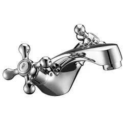 Robinet melangeur lavabo retro ETHEL avec manettes croisillons