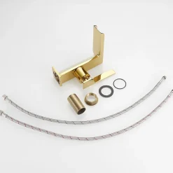 Robinet mitigeur bec cascade CEZIO chrome Or brillant - Saniverre
