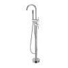 Robinet mitigeur colonne sur pied MATY chrome brillant pour baignoire îlot - Saniverre