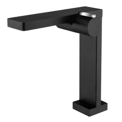 Robinet mitigeur corps haut en noir pour lavabo ou vasque NT3220B