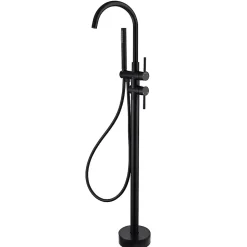 Robinet mitigeur de baignoire sur pied BAGNO noir mat