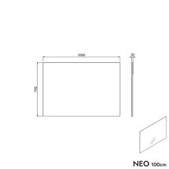 Robinet Mitigeur de baignoire design sur pieds 112x5x25cm (HxLxP) acier inoxydable et laiton - NT3311 2.0