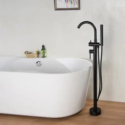 Robinet mitigeur de luxe sur pied 8028B en noir