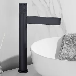 Robinet mitigeur lavabo haut Noir - Sham